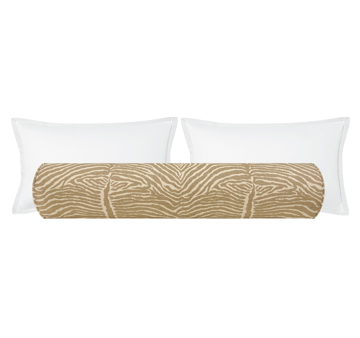 THE BOLSTER :: LE ZEBRE // BEIGE - QUEEN // 9" X 36" - Image 0