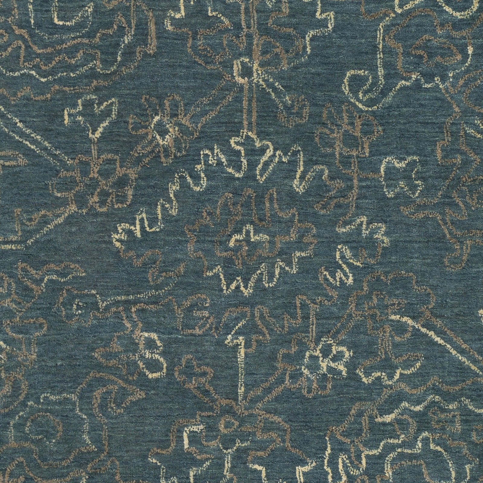 Wilmington Blue Indoor 4' x 6' Handmade Rug - Image 1