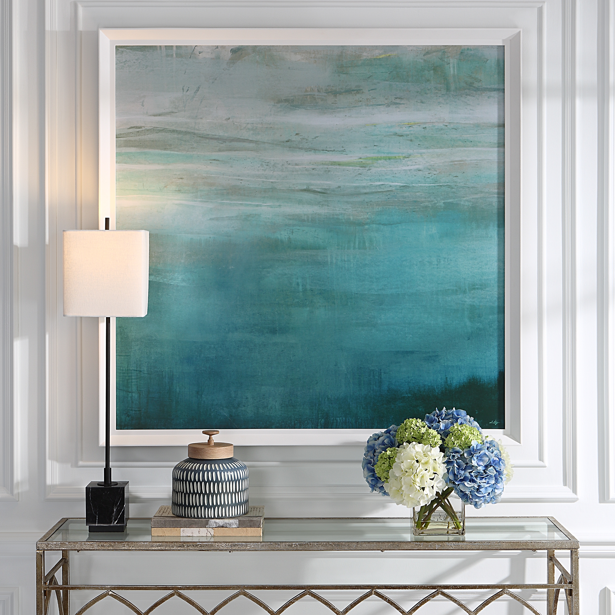 Cancun Teal Framed Print - Image 4