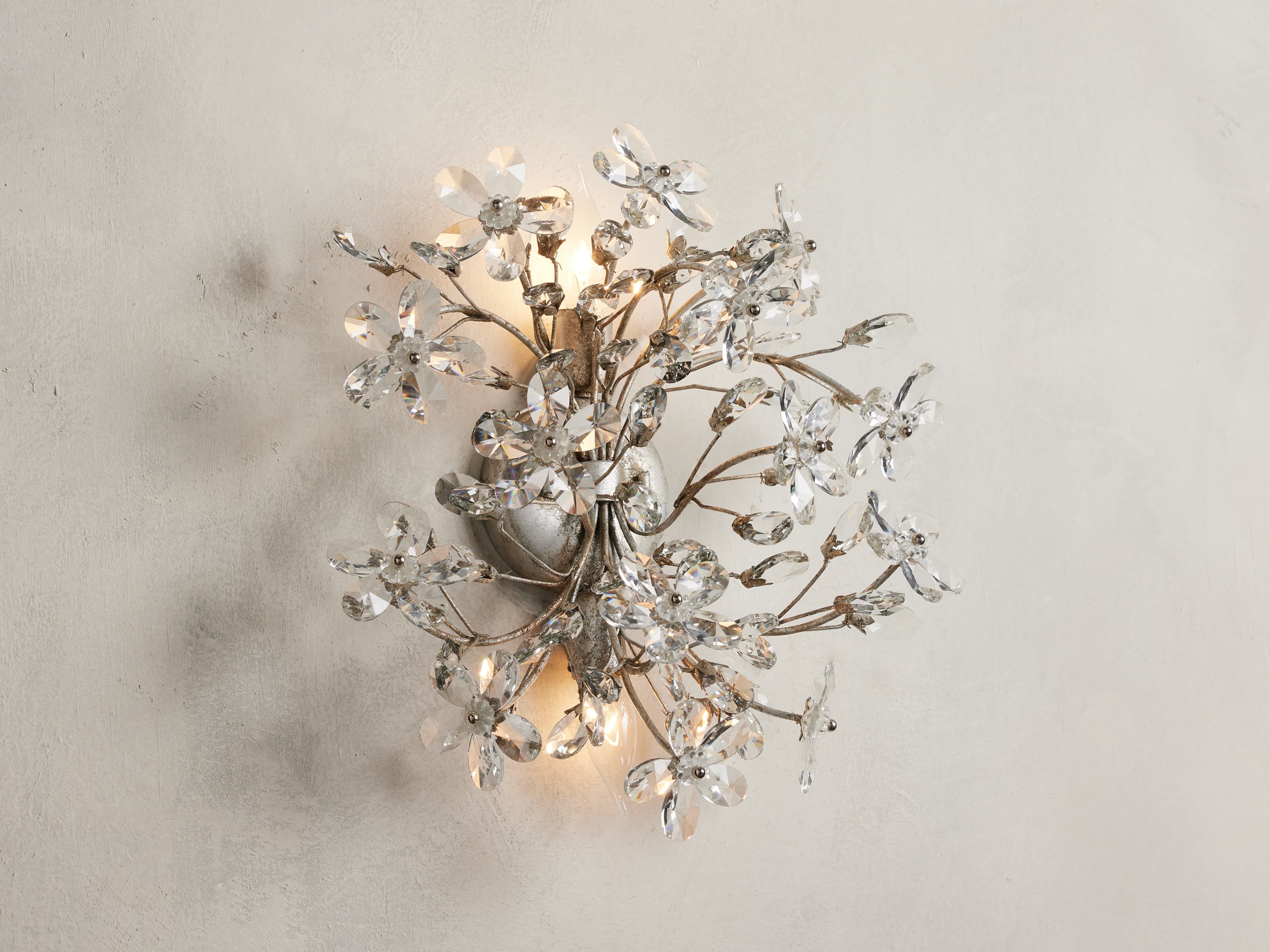 Fiore Sconce in Crystal Silver - Image 0