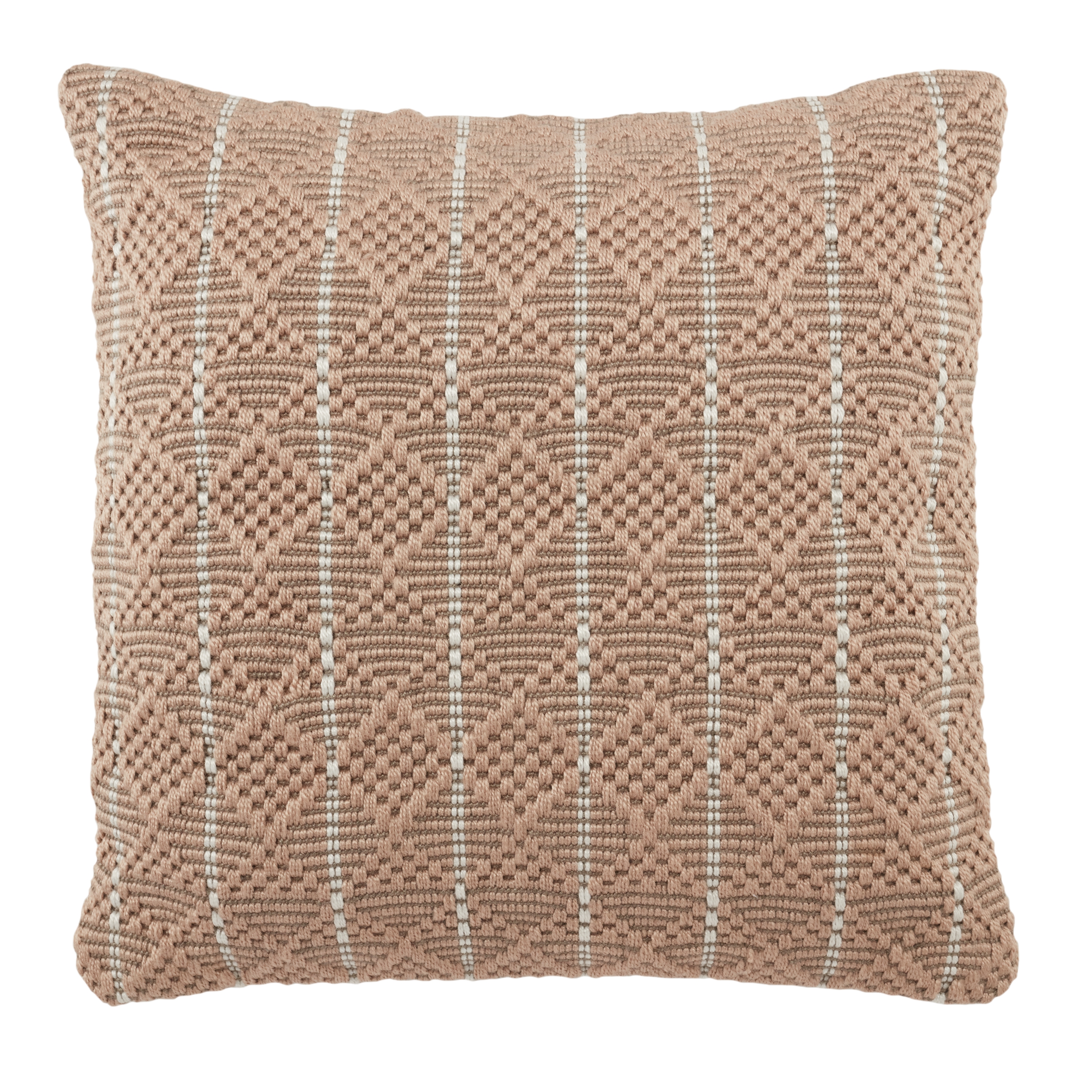 Design (US) Tan 22"X22" Pillow I-O - Image 0