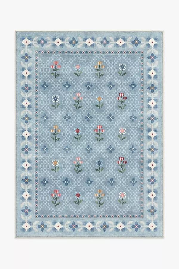 Washable Folk Floral Ella Rug - Image 0