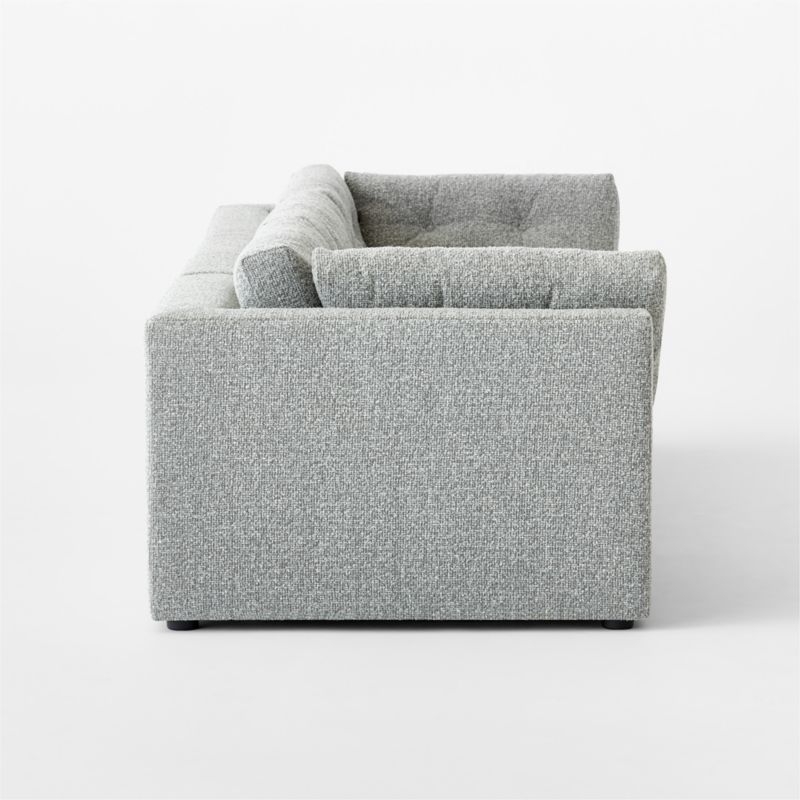 Sohla 3-Piece Grey Boucle Sectional Sofa - Image 3