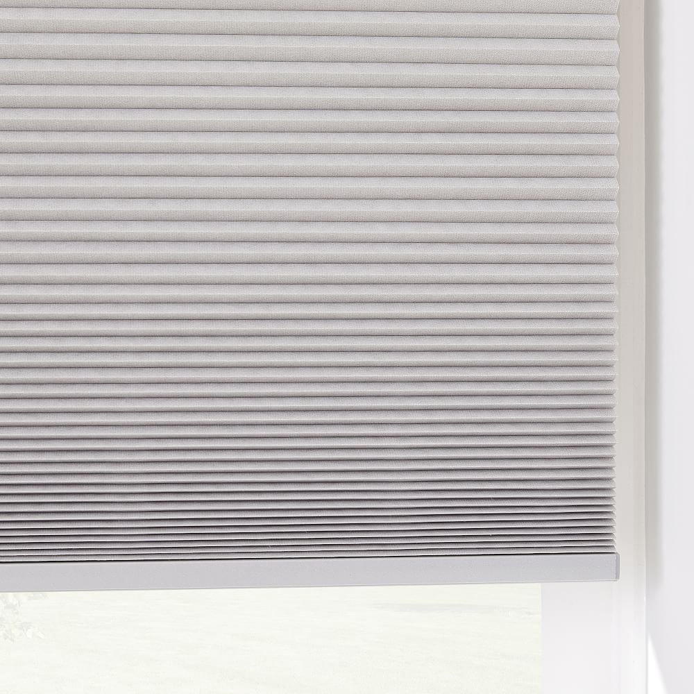 Light Filtering Cordless Cellular Shades, Pearl Gray, 38"x48" - Image 0