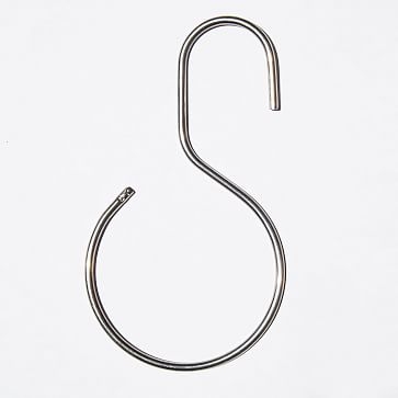 Quiet Town Home Shower Hooks, Stainless Steel - Image 1