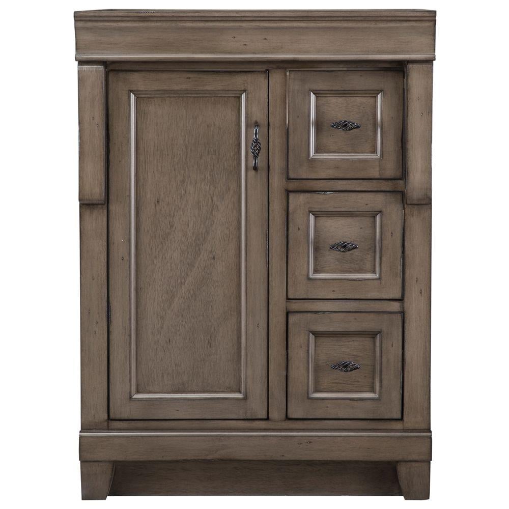 Home Decorators Collection Naples 24 in. W x 21 5/8 in. D Bath Vanity Cabinet Only in Distressed Grey - Image 0