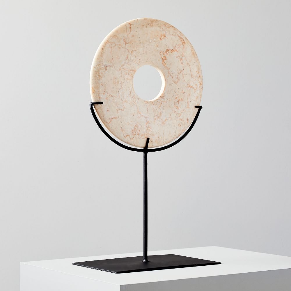 Marble Disc on Stand, Large - Image 0