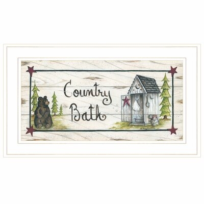 'Country Bath' by Mary Ann June - Picture Frame Painting Print on Paper - Image 0