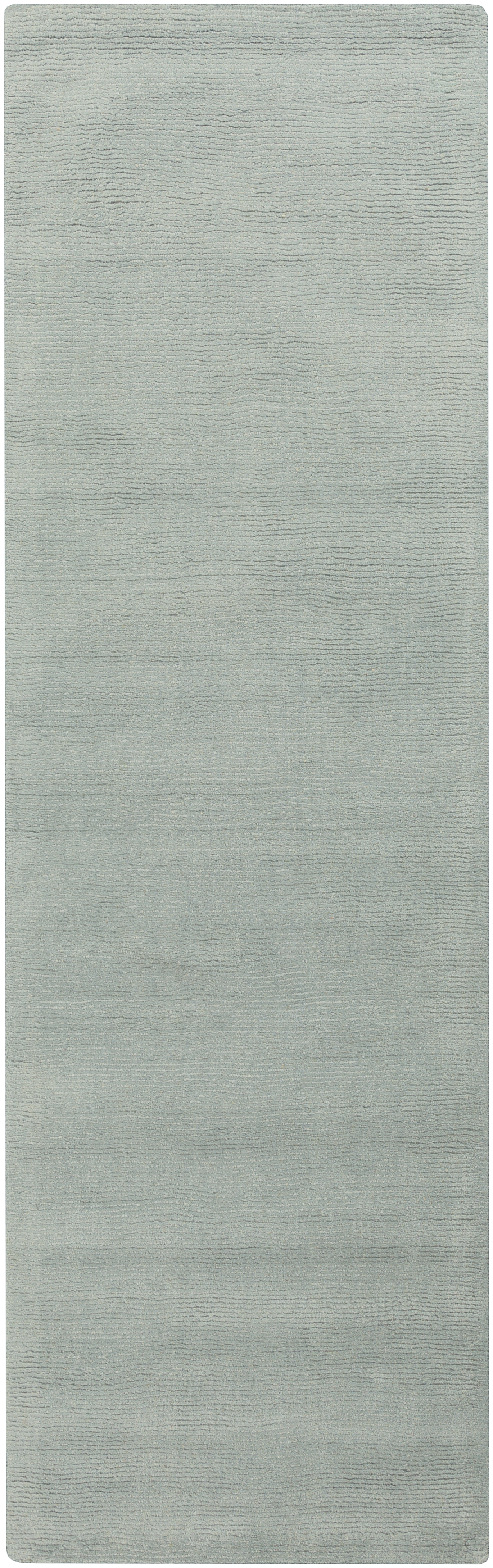 Mystique Green Indoor 2'6" x 8' Handmade Rug - Image 0