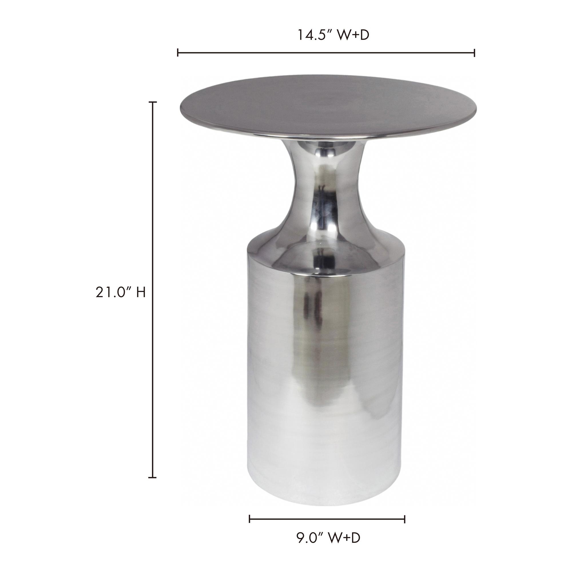 Rassa Accent Table Polished Silver - Image 5