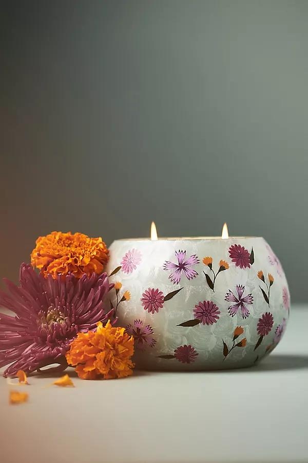 Mari Fruity Clementine & Jasmine Glass Candle - Image 0