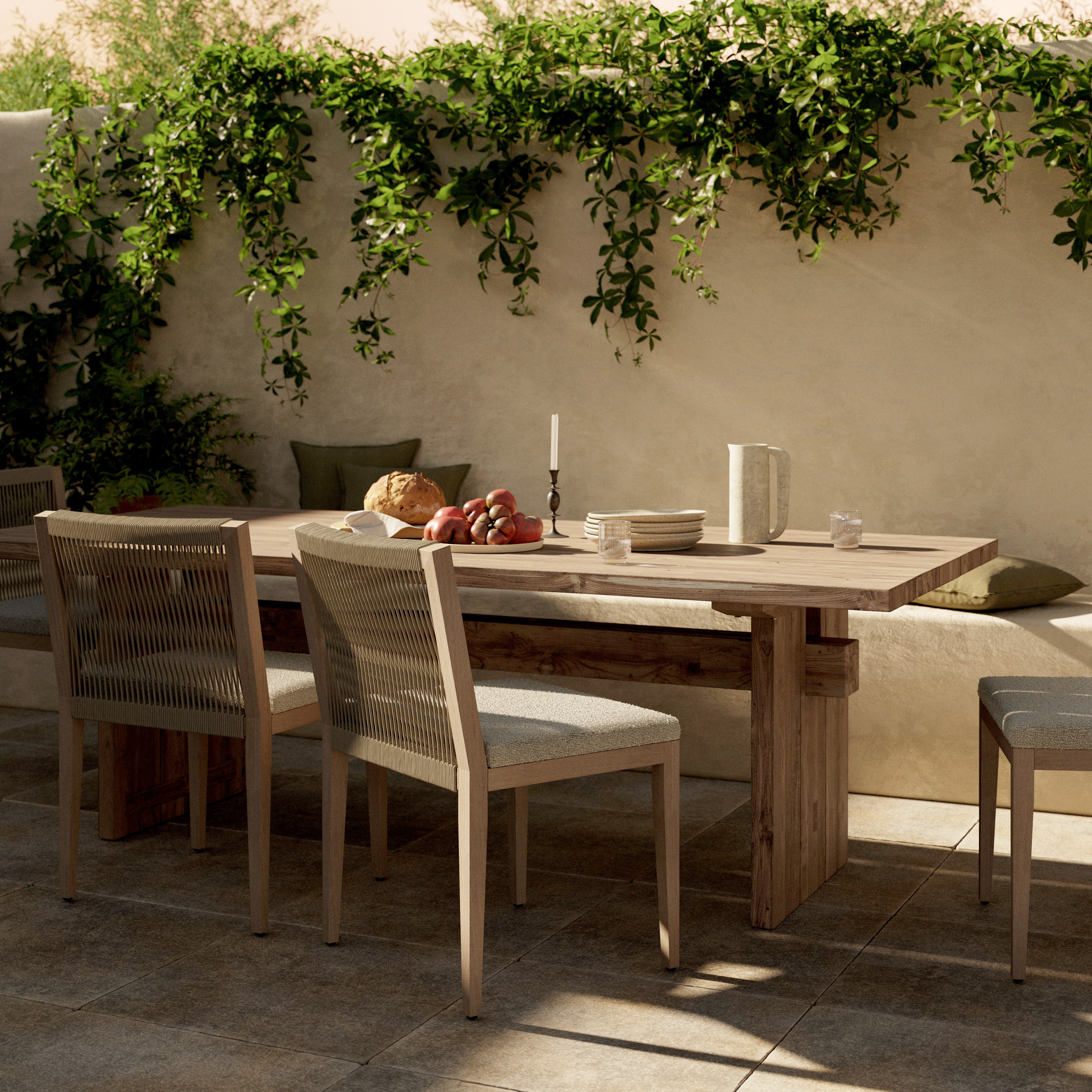 Brandy Outdoor Dining Table-92" - Reclaimed Natural FSC - Image 13