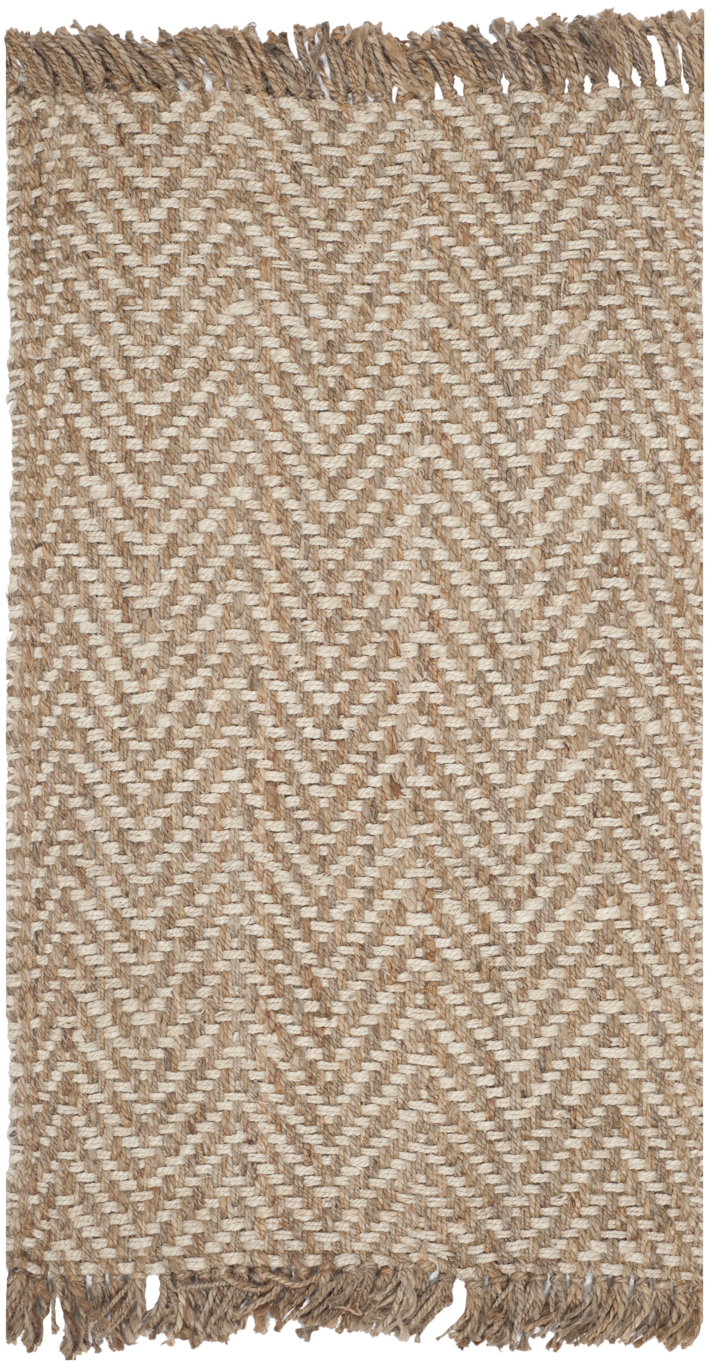 Arlo Home Hand Woven Area Rug, NF458A, Bleach/Natural,  3' X 5' - Image 0
