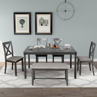 6-Piece Kitchen Dining Table Set - Image 0
