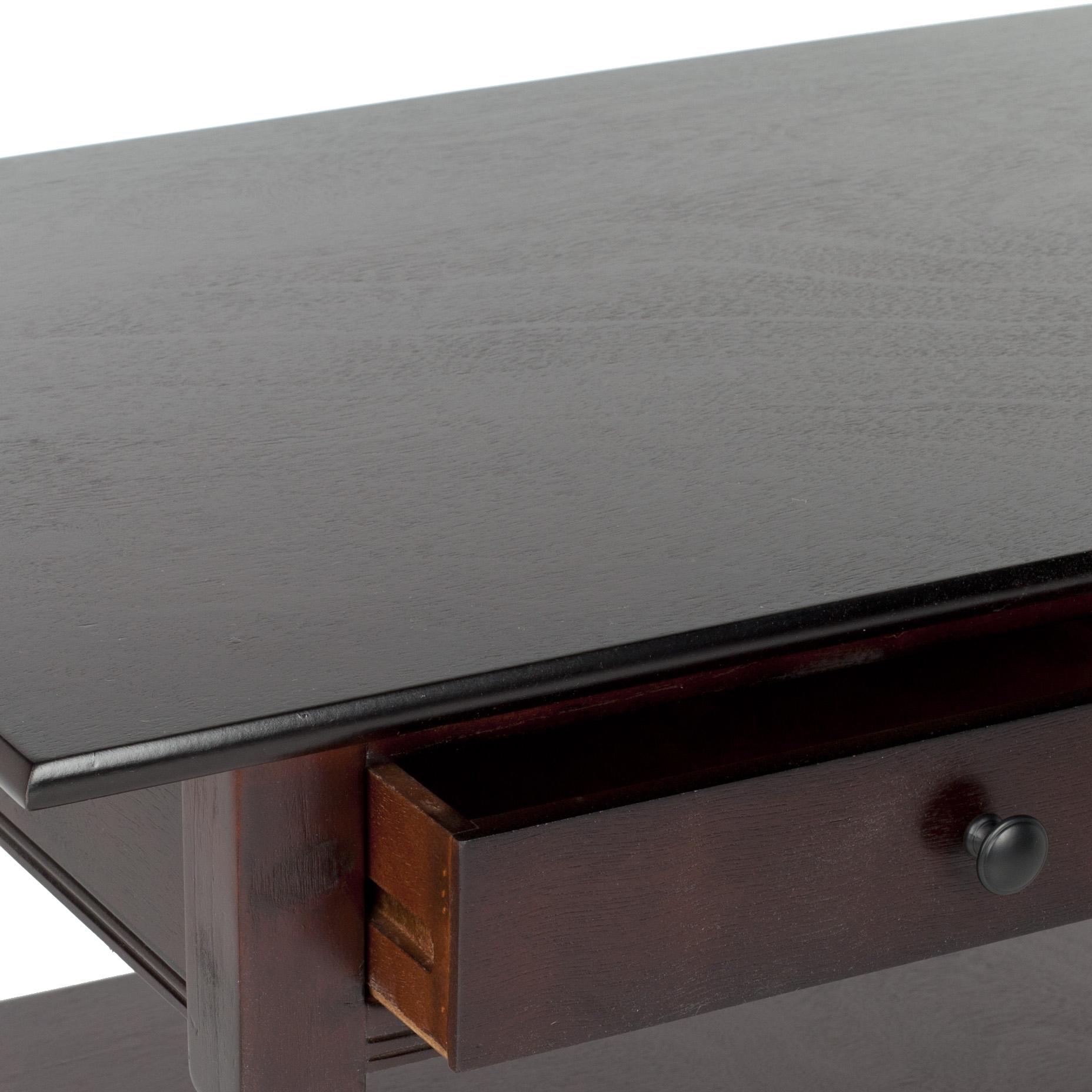 Boris 2 Drawer Coffee Table - Dark Cherry - Safavieh - Image 2