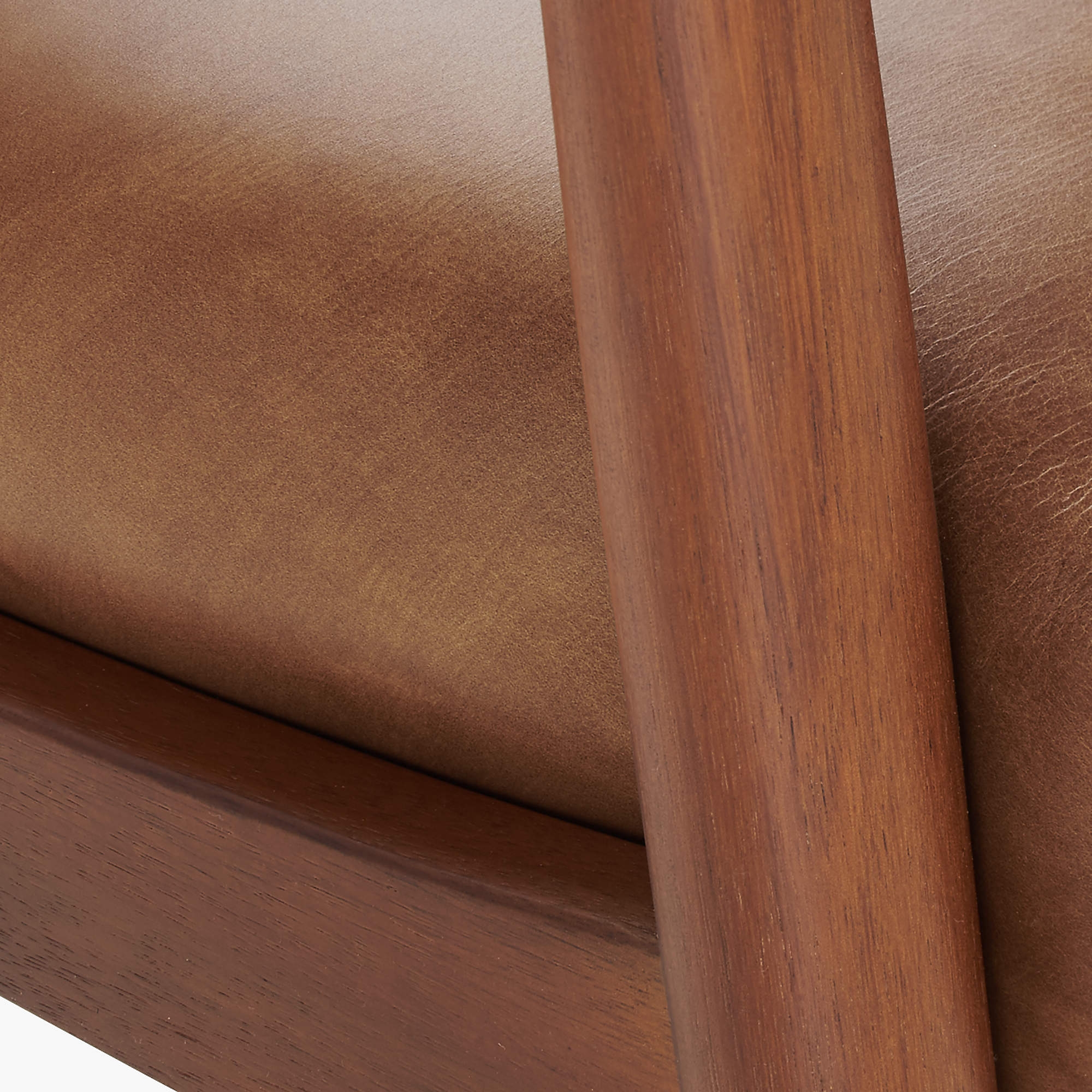 Troubadour Saddle Leather Wood Frame Chair, Kasen Brown RESTOCK Late June 2022 - Image 6