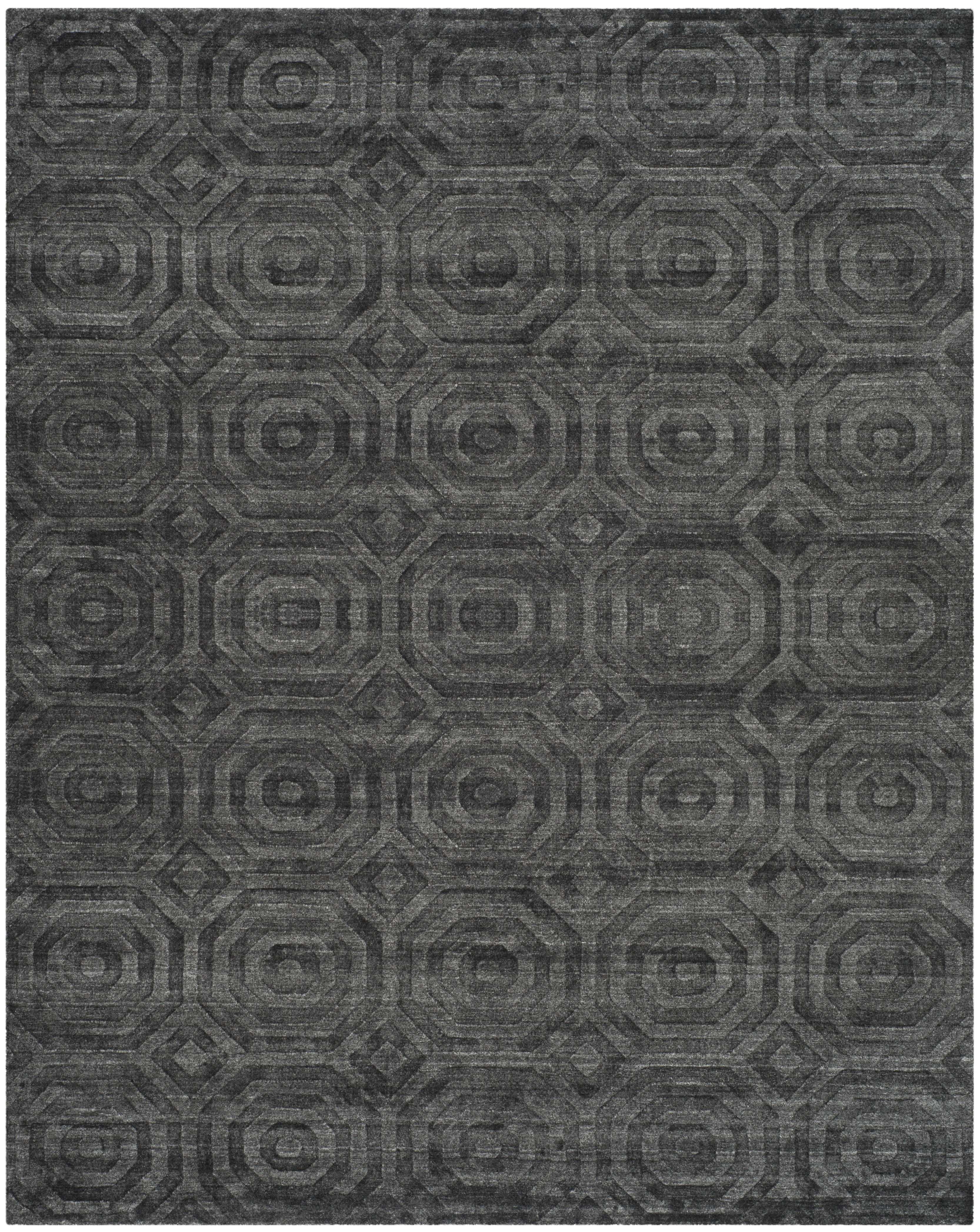 Arlo Home Woven Area Rug, ELM633C, Dark Grey,  8' X 10' - Image 0