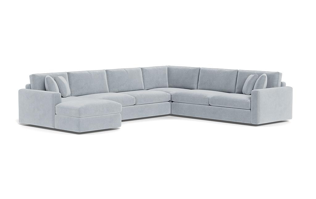 James 4-Piece 5-Seat Corner Chaise Sectional Left - Image 1