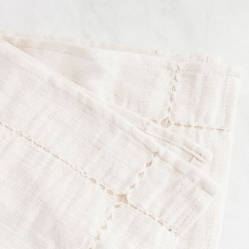 Pulled Handwoven Cotton Napkin, Natural - Image 1