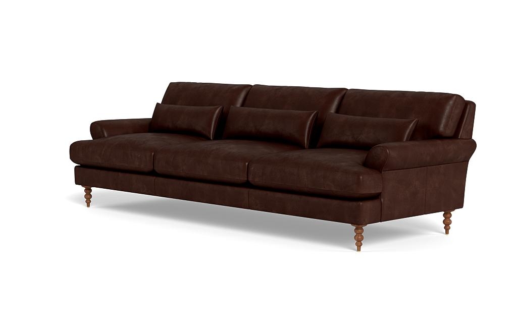 Maxwell Leather 3-Seat Sofa by Apartment Therapy - Image 2