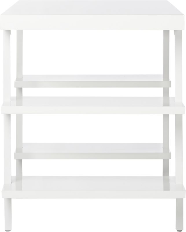 Stairway Modular Desk with Shelves White - Image 4