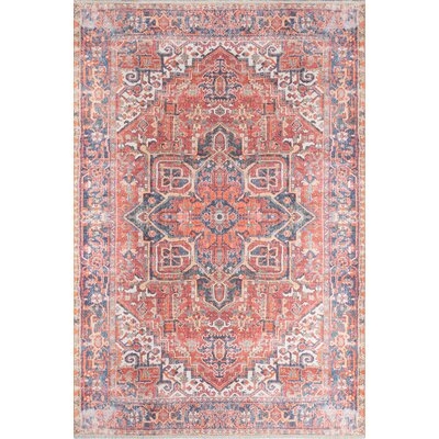 Losoto Oriental Red/Blue Area Rug - Image 0