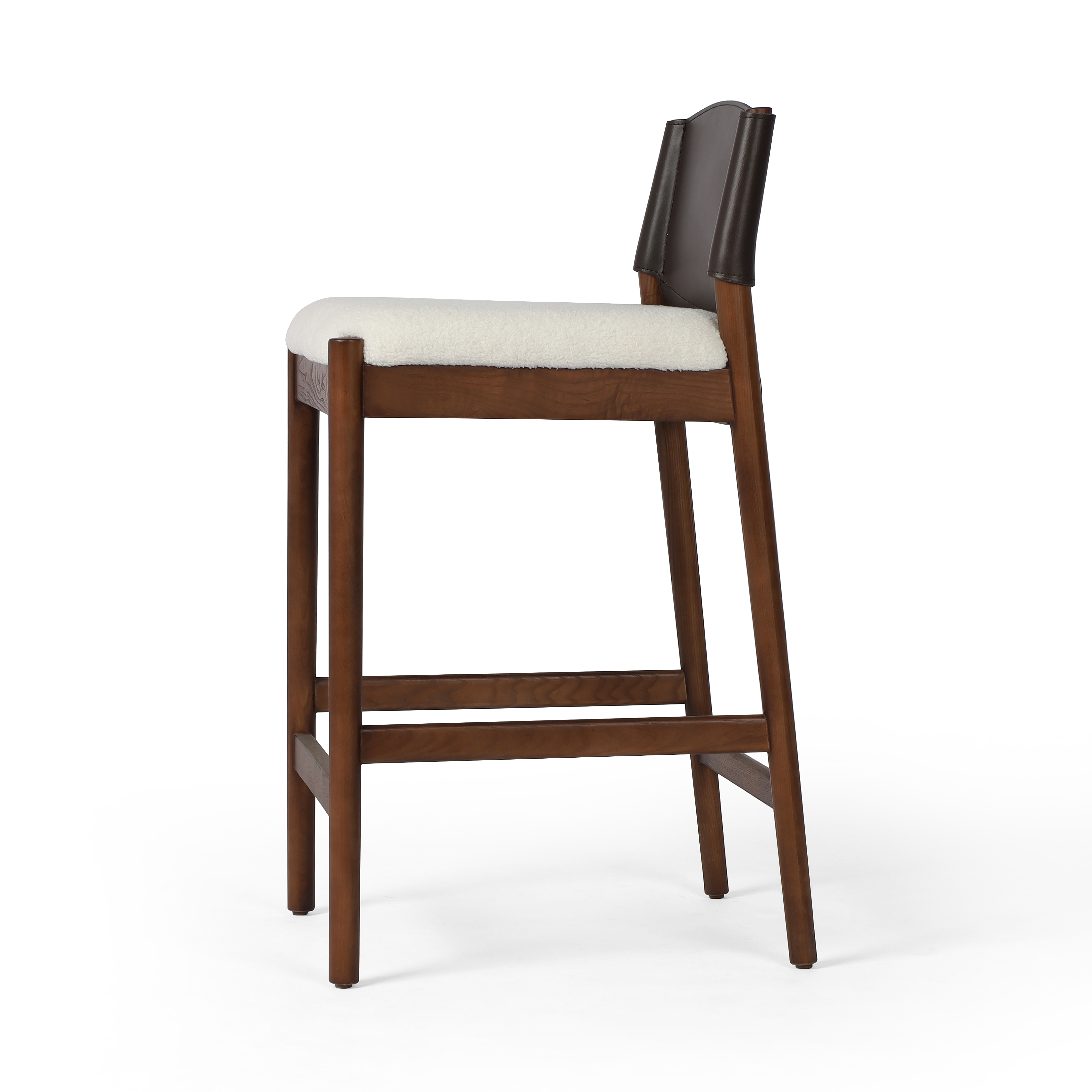 Lulu Stool-Espresso Lthr Blend-Counter - Image 1