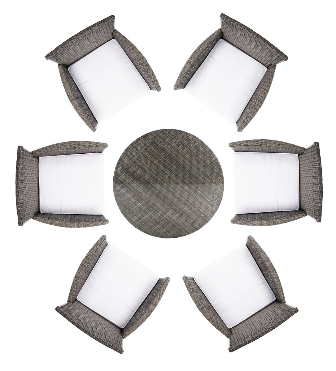 Challe Dining Set - Grey Brown/White - Safavieh - Image 6