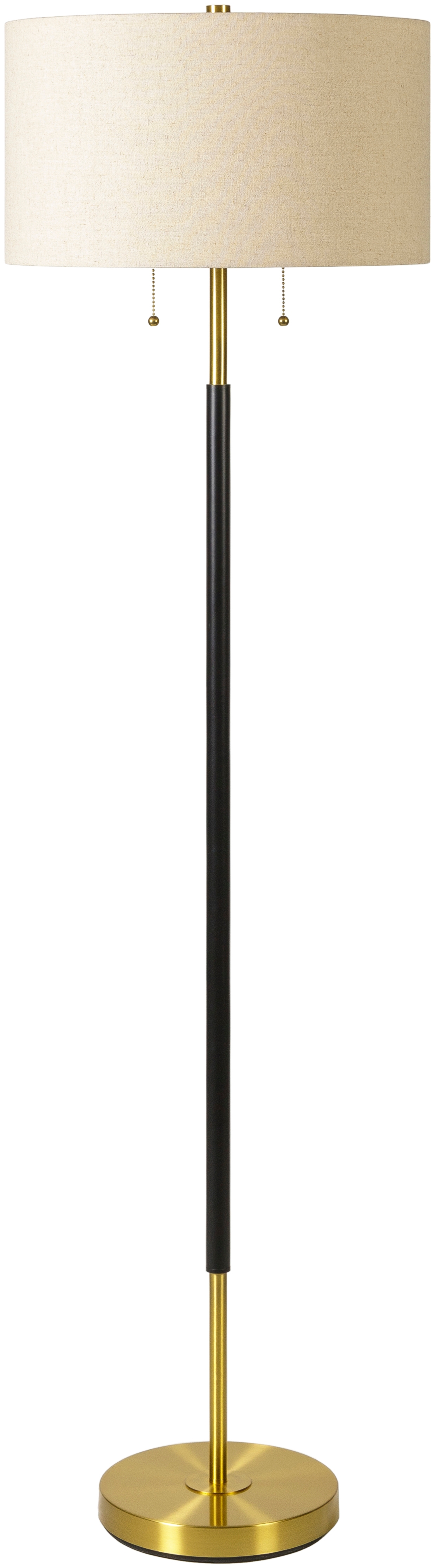 Aberdeen Gold Polished 62"H x 17"W x 17"D Accent Floor Lamp - Image 0