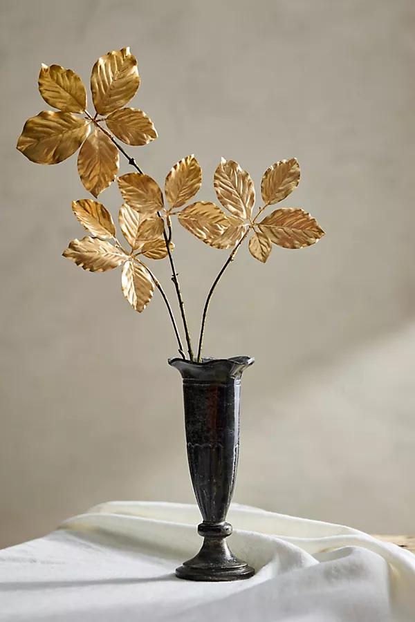 Faux Golden Leaves Spray - Image 0