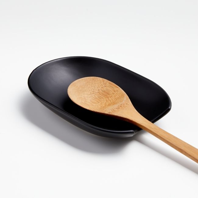 Shaillee Matte Black Spoon Rest - Image 0
