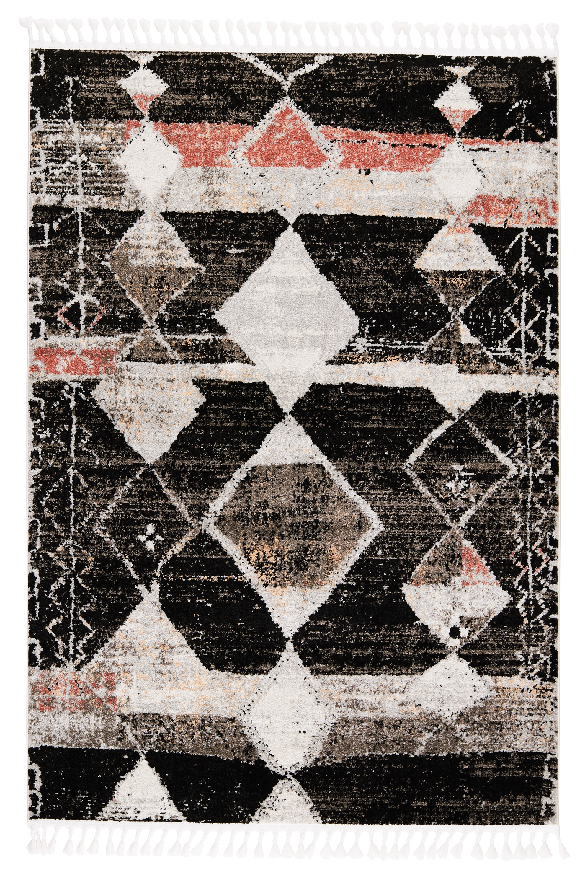 Vibe by Artvin Medallion Black/ Clay Area Rug (9'3"X13') - Image 0