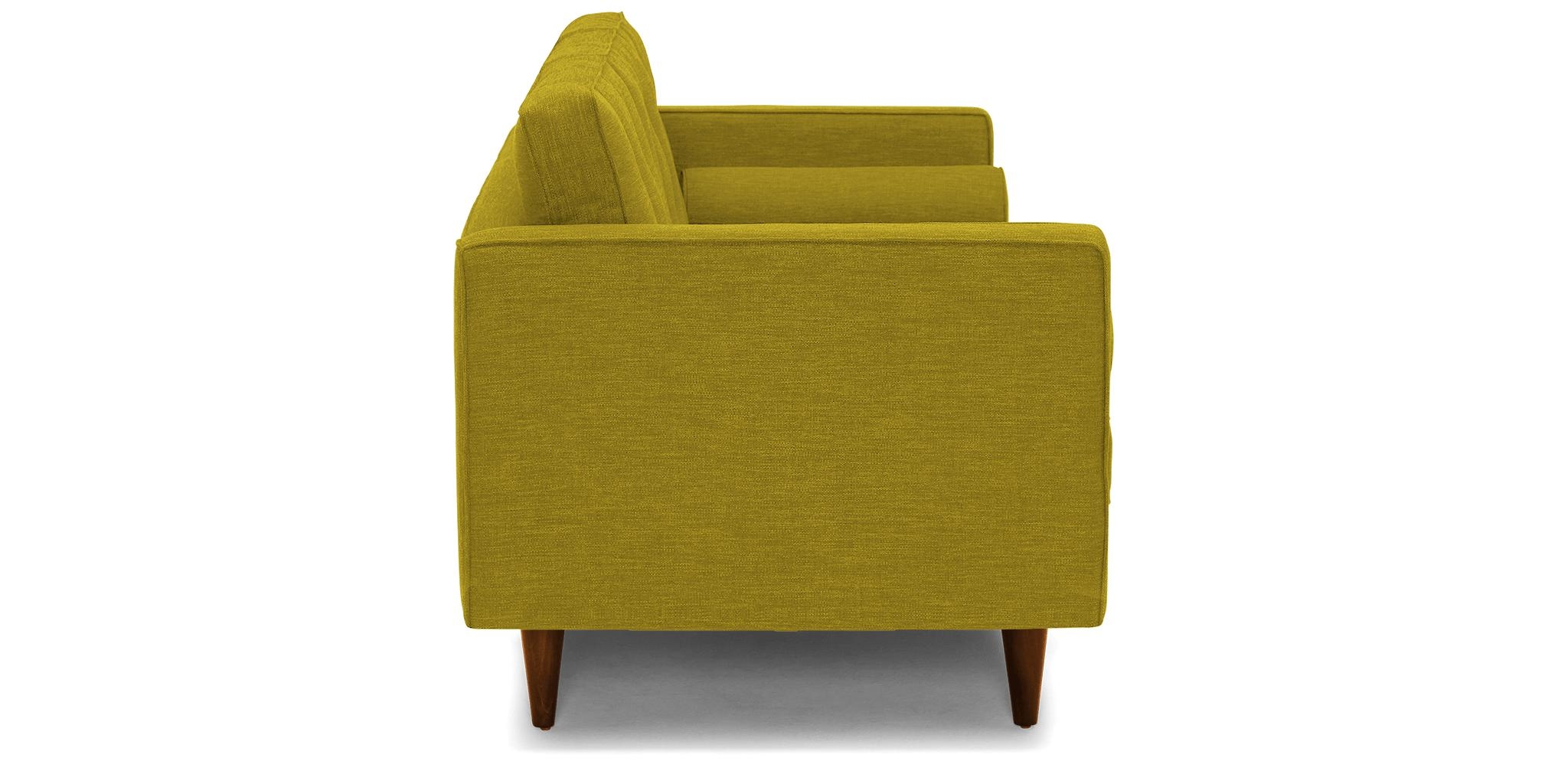 Yellow Braxton Mid Century Modern Sofa - Bloke Goldenrod - Mocha - Image 2