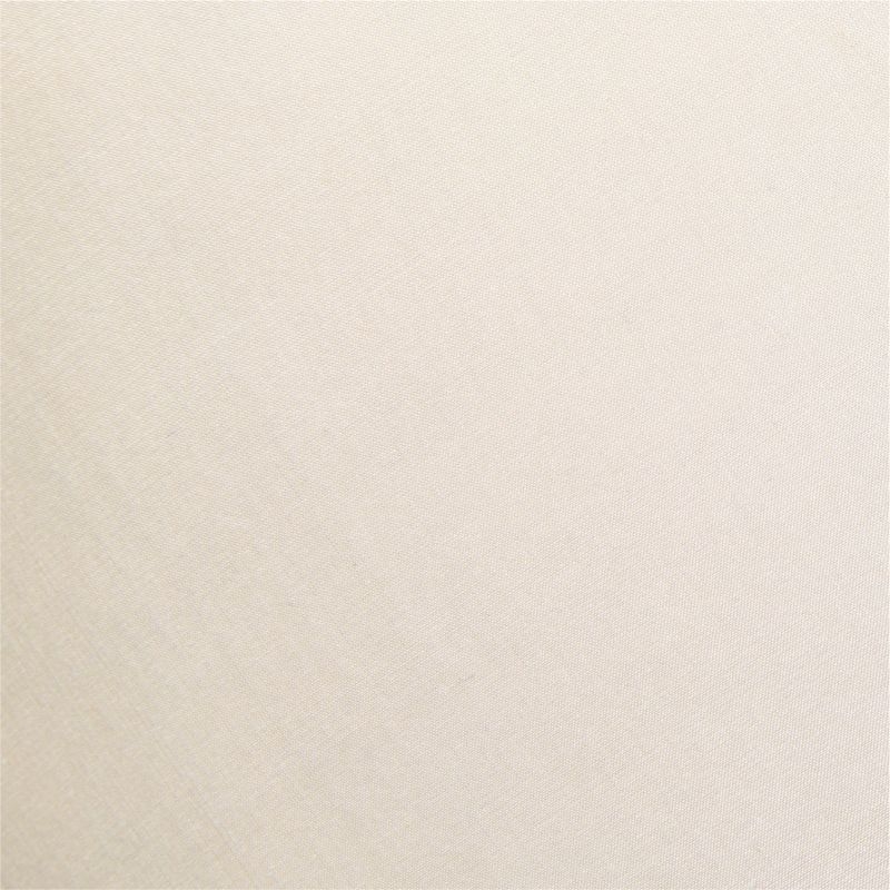 Seda Warm White Dupioni Silk Throw Pillow Cover 20"x20" - Image 1