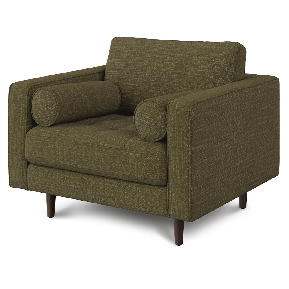 Sven 42" Tufted Lounge Chair - Napa Moss - Image 0