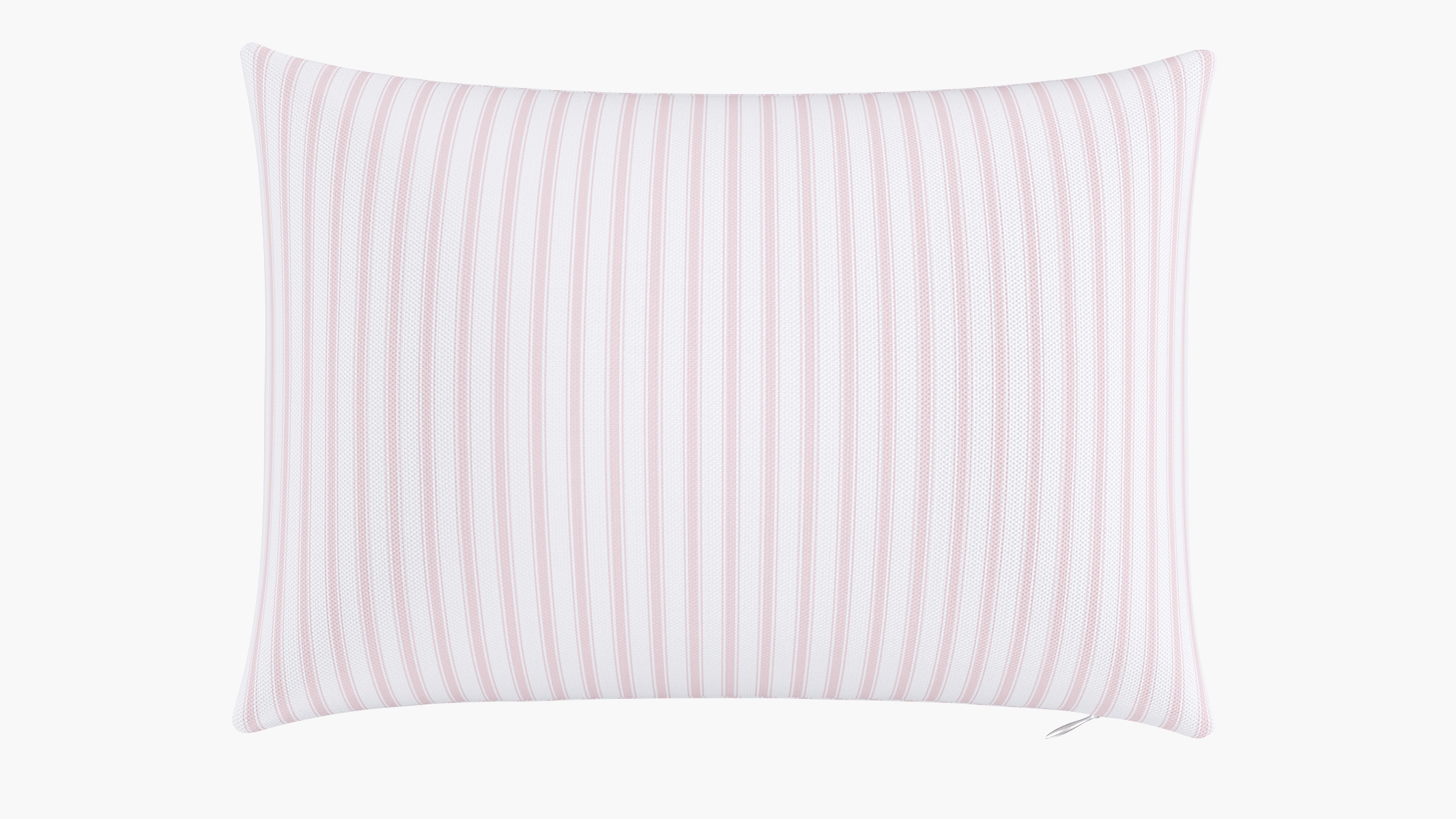Throw Pillow 14" x 20", Pink Classic Ticking Stripe, 14" x 20" - Image 0