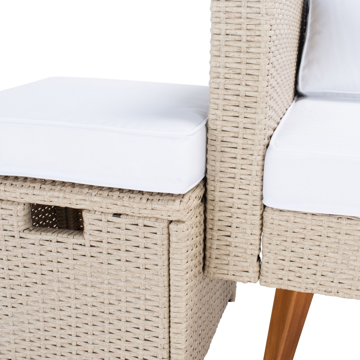 Presla 6 Pc Living Set - Beige/White - Safavieh - Image 3