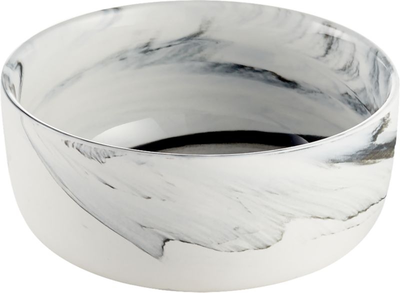 Swirl Black and White Soup Bowl by Jennifer Fisher - Image 5