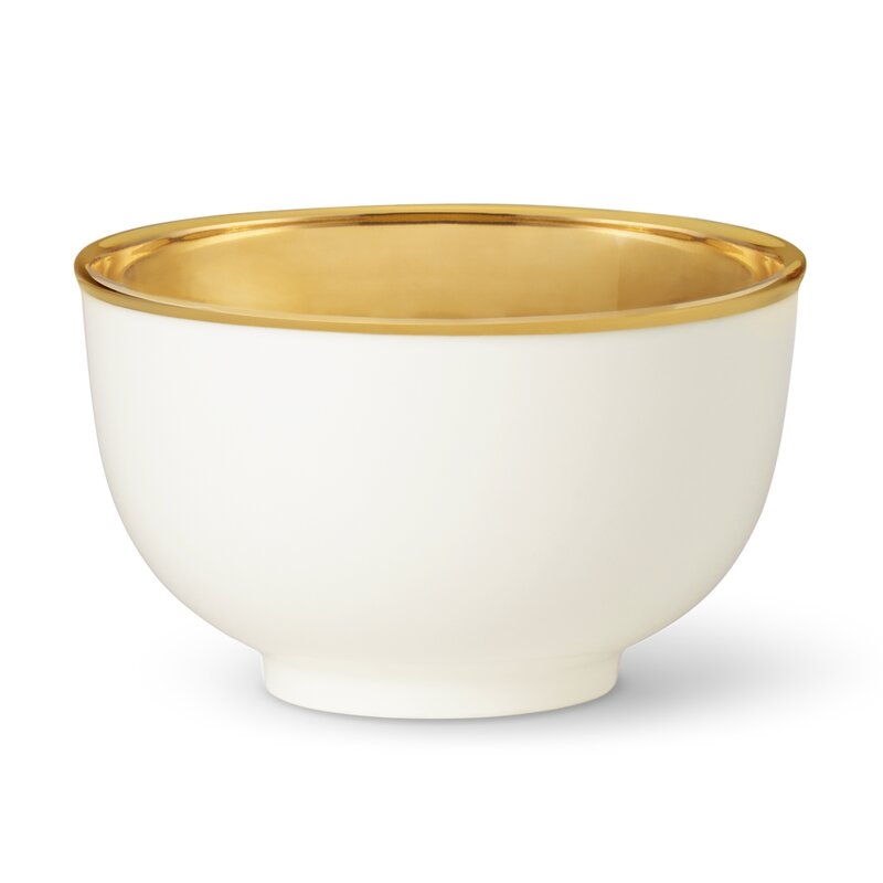 AERIN Elia Decorative Bowl Color: Cream - Image 0