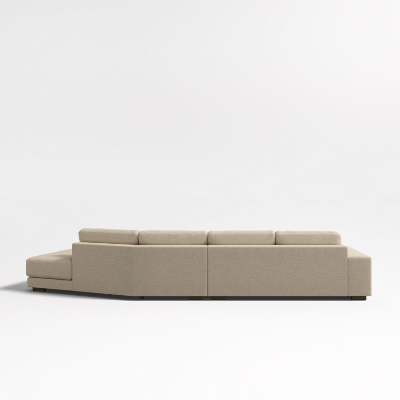 Horizon 2-Piece Bench Sectional Sofa with Angled Chaise Lounge - Image 3