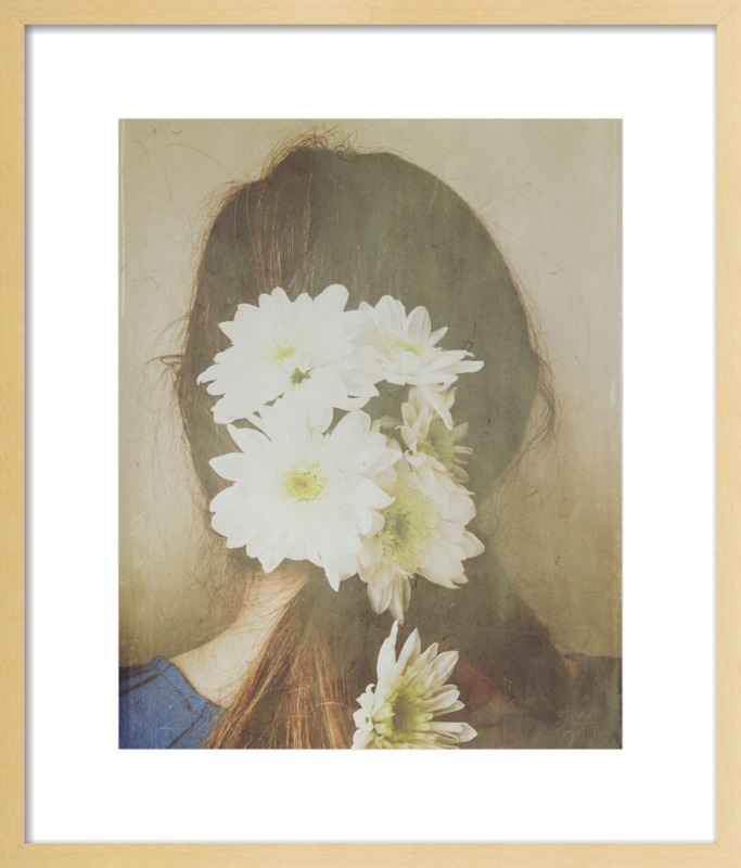 White Flowers in Her Hair by Olivia Joy StClaire for Artfully Walls - Image 0