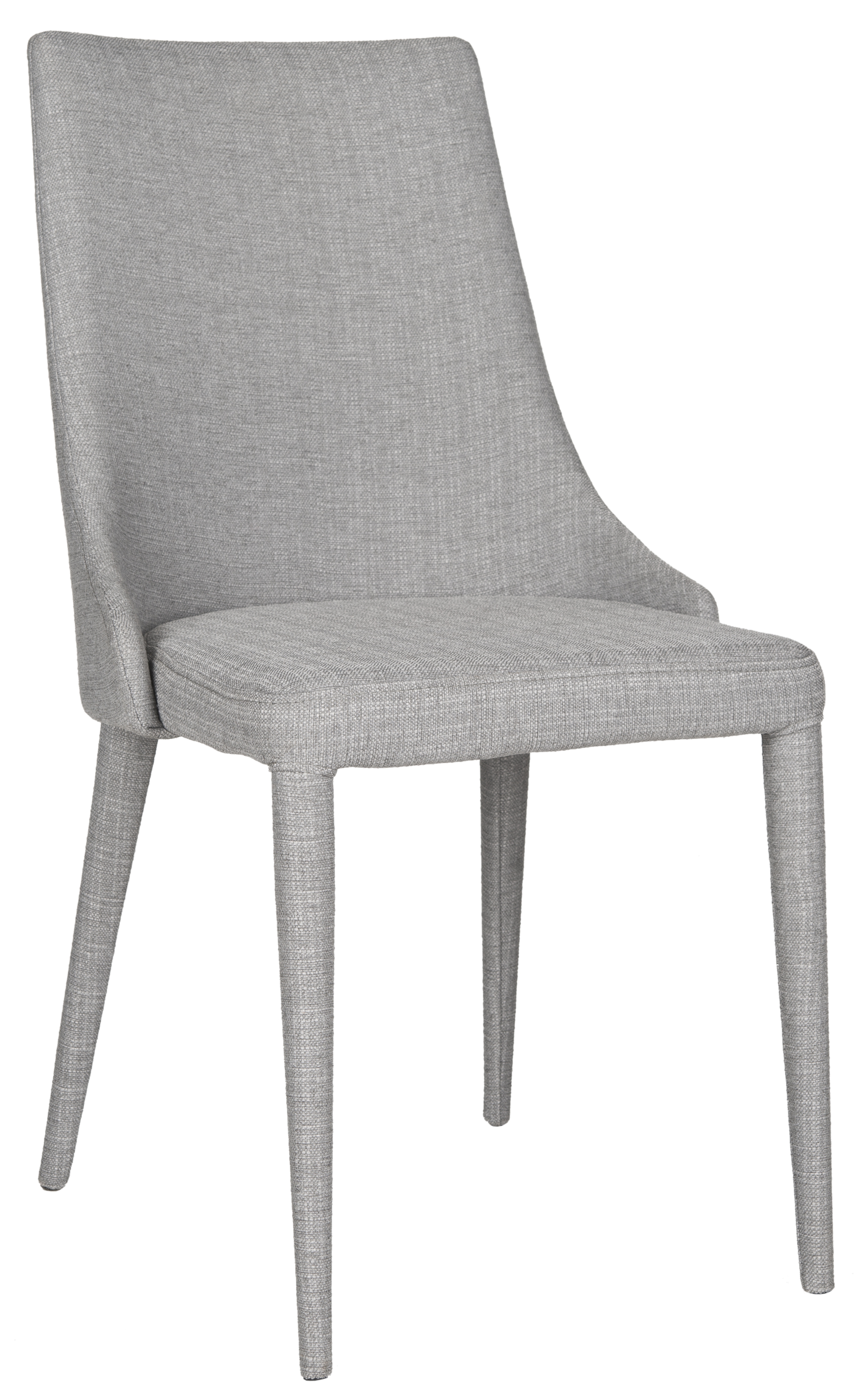 Summerset 19''H Linen Side Chair - Grey - Safavieh - Image 2