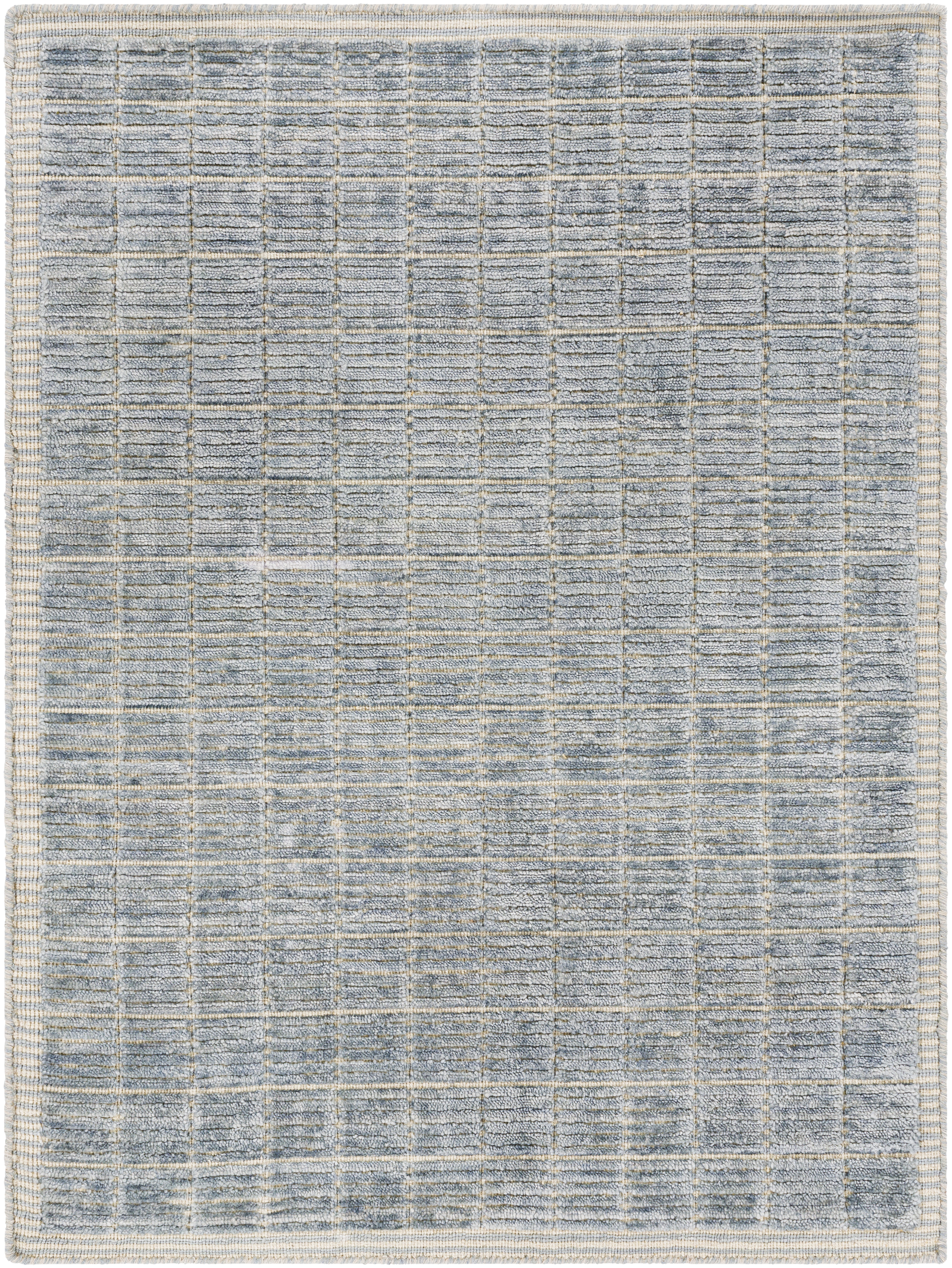 Carre Gray Indoor 12' x 15' Handmade Rug - Image 0