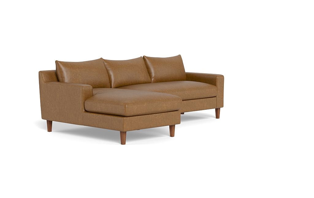 Sloan Leather Left Chaise Sectional - Image 1
