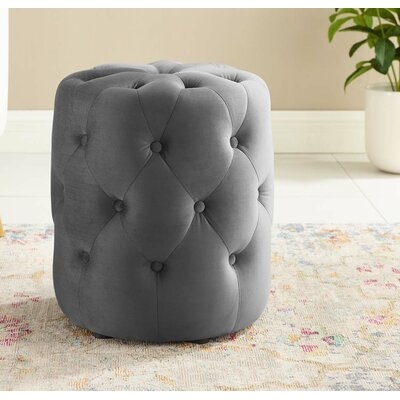 Overbay Tufted Pouf - Image 0