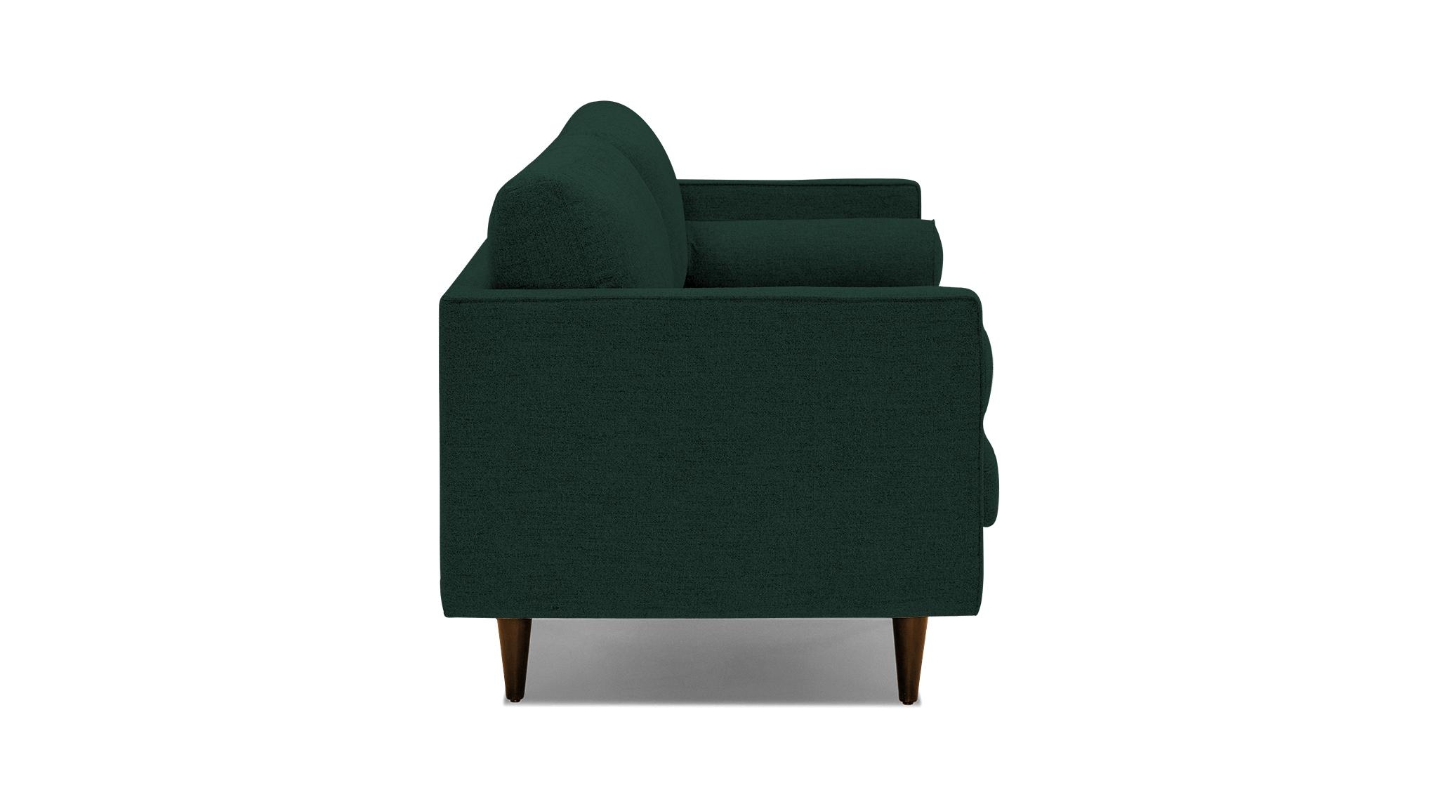 Green Briar Mid Century Modern Sofa - Royale Evergreen - Mocha - Image 2