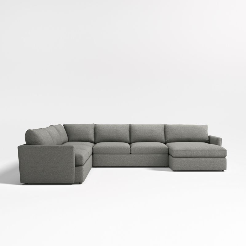 Lounge 4-Piece L-Shaped Sectional Sofa with Right-Arm Storage Chaise - Image 1