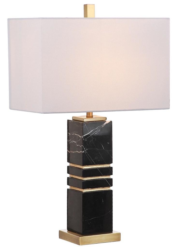 Jaxton Marble 27.5-Inch H Table Lamp - Black/Gold - Arlo Home - Image 4
