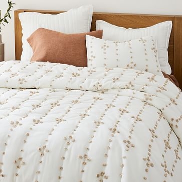 Candlewick Comforter, Standard Sham, White - Image 1