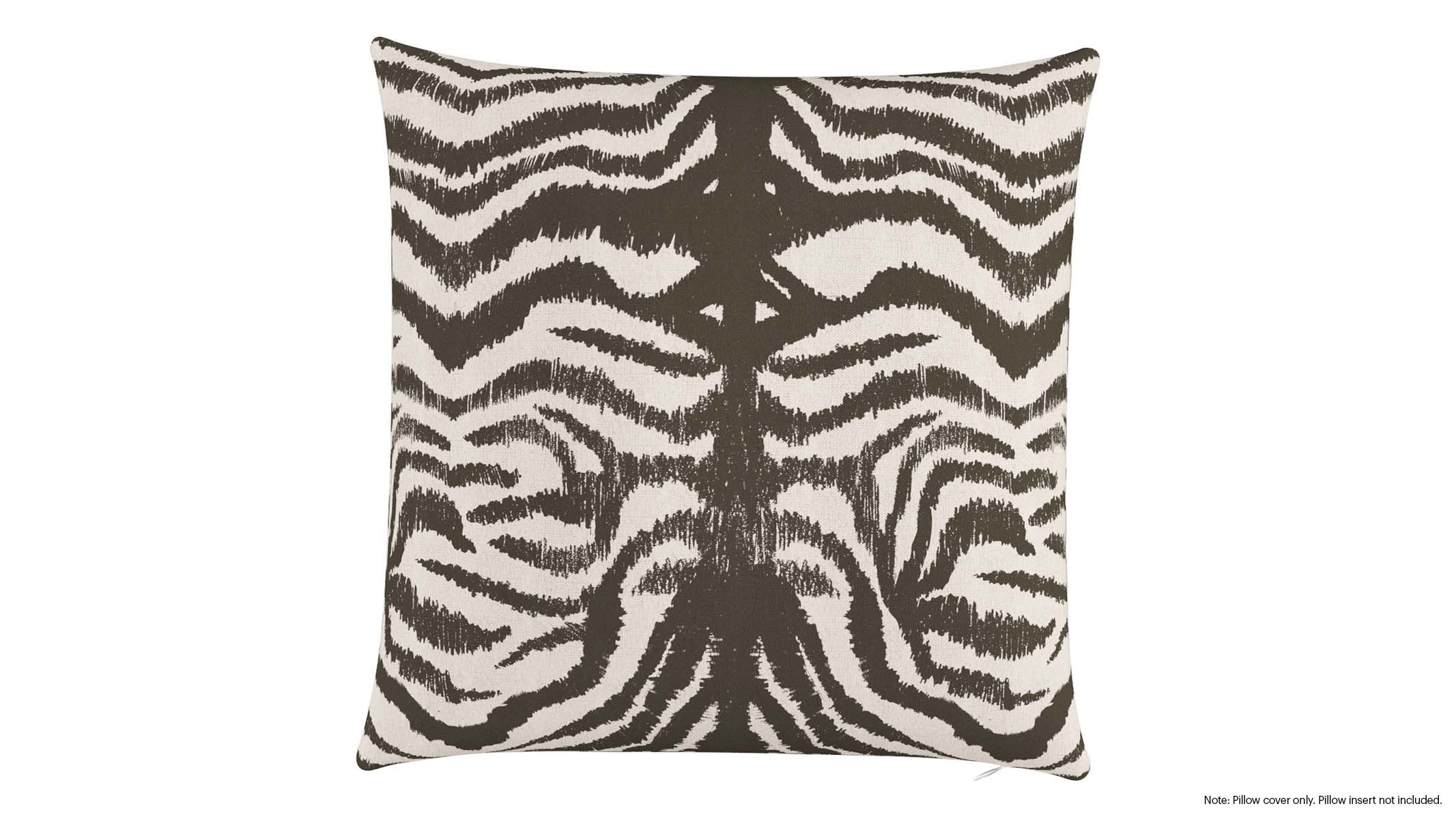 Throw Pillow Cover 22", Zebra, 22" x 22" - Image 0